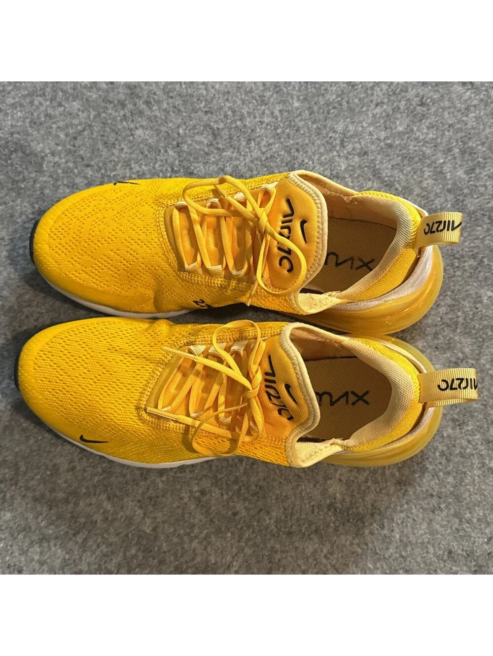 CLEAN Nike size 10 Womens - Air Max 270 'University Gold' Yellow (CK1675-700)
